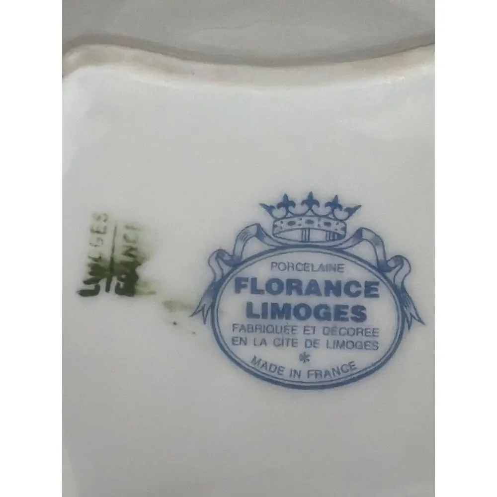 Vintage Limoges France Porcelaine Demitasse Tray by Porcelaine Florence